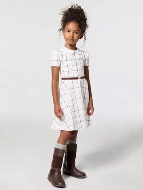 NWT Janie and jack Plaid Ponte Dress size 2t